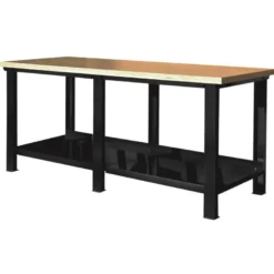 Etabli metal 2m plateau bois CLAS EG 0336