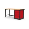 Etabli 1,5 metres bois avec meuble 4 tiroirs SAM - Etab-150m4