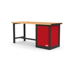 Etabli 1,5 metres bois avec meuble 9 tiroirs SAM - Etab-150m9