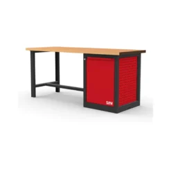 Etabli 1,5 metres bois avec meuble 1 tiroir (int poubelle) SAM - Etab-150m1tp
