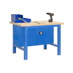 Etabli 1 niveau + 2 portes 600kg - SIMONWORK BT6 PLYWOOD LOCKER 1200 - 865x1200x750 - SIMONRACK 8435104942604