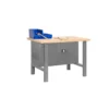 Etabli 1 niveau + 2 portes 600kg - SIMONWORK BT6 PLYWOOD LOCKER 1500 - 865x1500x750 - SIMONRACK 8435104942628