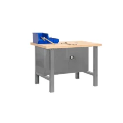 Etabli 1 niveau + 2 portes 600kg - SIMONWORK BT6 PLYWOOD LOCKER 1500 - 865x1500x750 - SIMONRACK 8435104942628