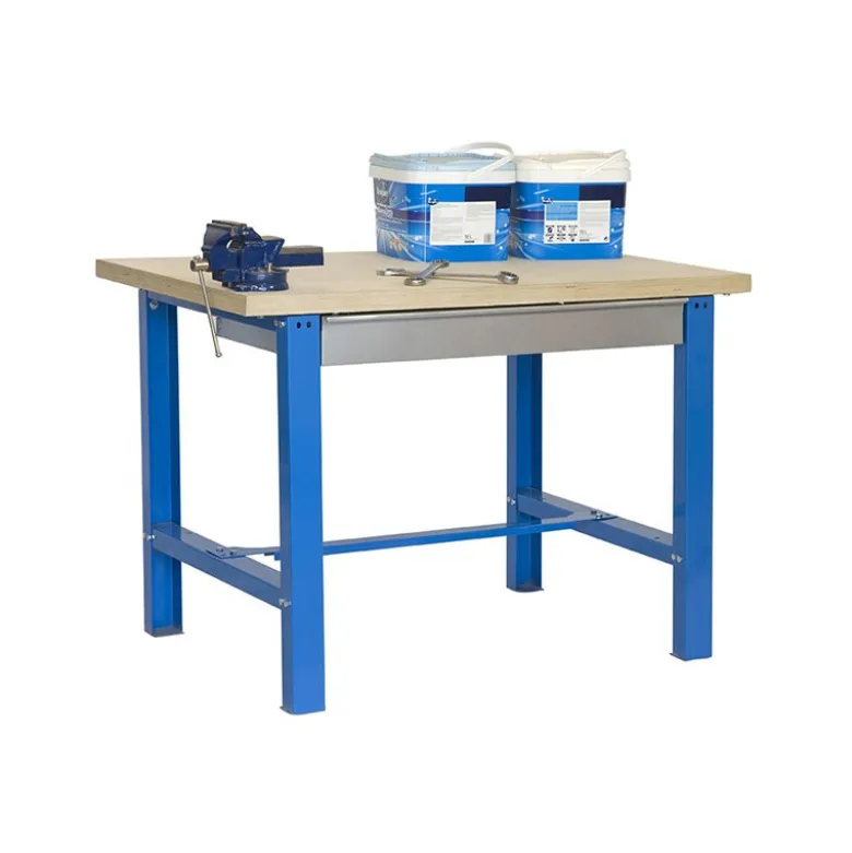 Etabli 1 niveau + 1 tiroir 600kg - SIMONWORK BT6 PLYWOOD BOX 1500 - 865x1500x750 - SIMONRACK 8435104938072