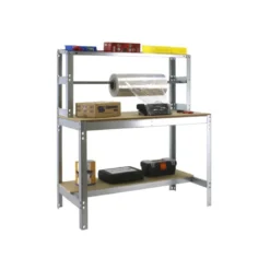 Etabli 3 niveaux + barre à rouleau - SIMONWORK BT4 1500 - 1445 x 1510 x 760 mm SIMONRACK 8435104919798