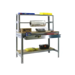 Etabli 3 niveaux + barre à rouleau + tiroir - SIMONWORK BT4 BOX 1500 - 1445 x 1510 x 760 mm SIMONRACK 8435104932698