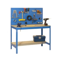 Etabli 2 niveaux + 1 panneau de fond perforé - SIMONWORK BT2 1500 - 1445 x 1510 x 610 SIMONRACK 8435104919699