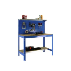 Etabli 3 niveaux + panneau perforé - SIMONWORK BT3 1500 - 1445 x 1510 x 610 mm SIMONRACK 8435104946886