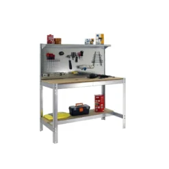Etabli 3 niveaux + panneau perforé - SIMONWORK BT3 1200 - 1445 x 1210 x 610 mm SIMONRACK 8435104946879