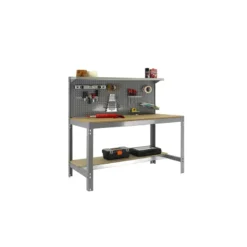 Etabli 3 niveaux + panneau perforé - SIMONWORK BT3 900 - 1445 x 910 x 610 mm SIMONRACK 8435104946824