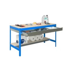 Etabli 2 niveaux + 1 tiroir - SIMON WORK BT0 BOX 1200 - 842 x 1210 x 760 SIMONRACK 8435104932599