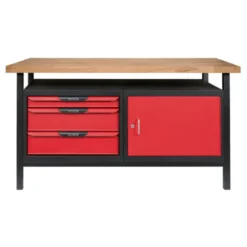 Etabli professionnel d'atelier 1 porte et 3 tiroirs KS TOOLS 865.0140