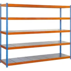 Etagère métallique 5 niveaux - 2000x1200x600 - 400kg - ECOFORTE METAL EF-1206-5 / SIMONRACK 8435104950326