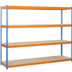 Etagère métallique 4 niveaux - 2000x1200x750 - 400kg - ECOFORTE CHIPBOARD EF-1207-4 / SIMONRACK 8435104991398