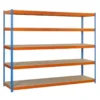 Etagère métallique 5 niveaux - 2000x1500x450 - 600kg - SIMONFORTE CHIPBOARD ST-1504-5 / SIMONRACK 8435104951071