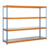 Etagère métallique 4 niveaux - 2000x2400x900 - 400kg - SIMONFORTE METAL ST-2409-4 / SIMONRACK 8435104951477
