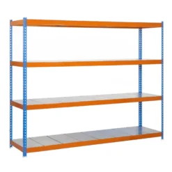 Etagère métallique 4 niveaux - 2000x2400x750 - 400kg - SIMONFORTE METAL ST-2407-4 / SIMONRACK 8435104990896