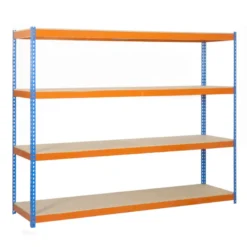Etagère métallique 4 niveaux - 2000x2400x600 - 400kg - SIMONFORTE CHIPBOARD ST-2406-4 / SIMONRACK 8435104925256