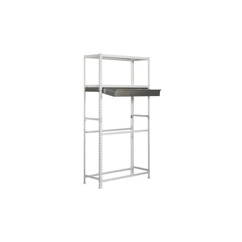 Etagère 4 niveaux + 1 tiroir 720kg - Kit SIMONRACING BOX MEGAPLUS 3/400 -1200x2000x400mm SIMONRACK 8435104944295