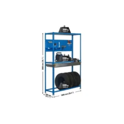 Etagère 3 niveaux + 1 tiroir 600kg - Kit SIMONRACING BOX PLUS 3/400 - 1000 x 2000 x 400 mm SIMONRACK 333109233201043