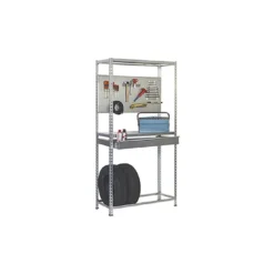 Etagère 3 niveaux + 1 tiroir 600kg - Kit SIMONRACING BOX PLUS 3/400 - 1000 x 2000 x 400 mm SIMONRACK 333109233201043