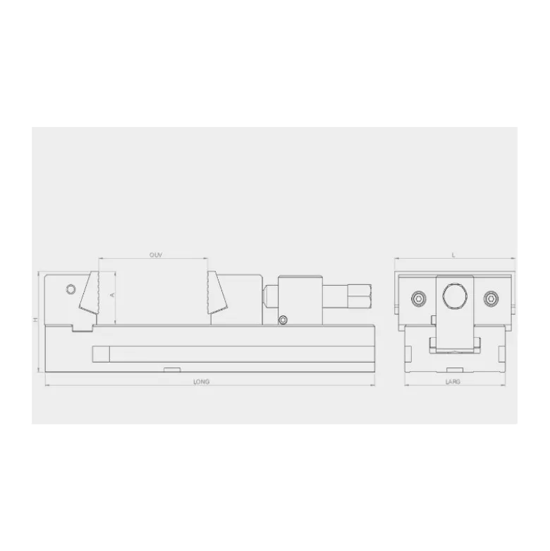 Etau Dolex Ouverture 315 mm Pour Fraiseuse Série 700 720-30