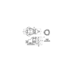 Etau Dolex Ouverture 130 mm Série 104 - 104 104