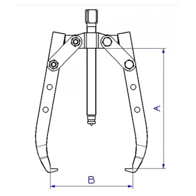 Extracteur 2 bras auto-serrants longs - 125 MM SAM - Ex-621-l