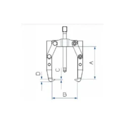 Extracteur 3 Bras Pour Micro Extraction - 40 Mm SAM Outillage - EX-482N