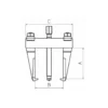 Extracteur 2 Bras Rigides 40 - 145mm - 10T SAM Outillage - EX-832M