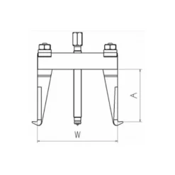 Extracteur 2 Bras Rigides 12 - 60mm - 1T SAM Outillage - EX-830