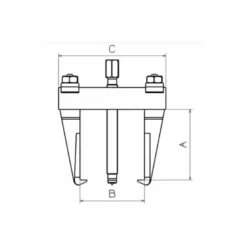 Extracteur 2 Bras Rigides 12 - 60mm - 1T SAM Outillage - EX-830