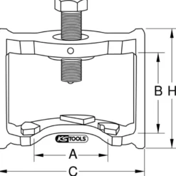 Extracteur de freinage type BPW KS TOOLS 450.0305