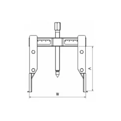 Extracteur 3 Griffes A Pieds Fins 30 - 125mm - 2,5T SAM Outillage - EX-320-20