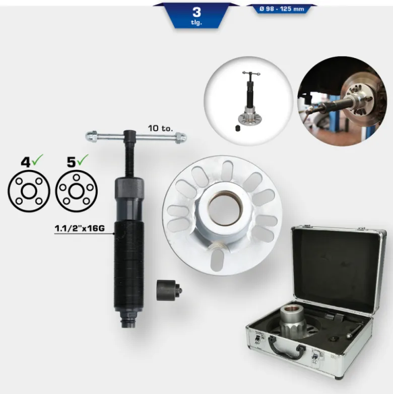 Extracteur hydraulique pour moyeux 98mm - 125mm BRILLIANT TOOLS - BT671250