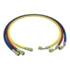 Flexible 2m f3/8" x f3/8" sae 45° bleu CLAS