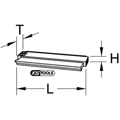 Gabarit de contour pour largeur de travail de 500 mm - KS TOOLS 140.2147