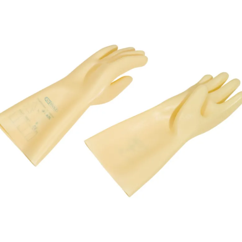 Gants d'Électricien en Latex Naturel Beige Classe 0 AZC - KS Tools
