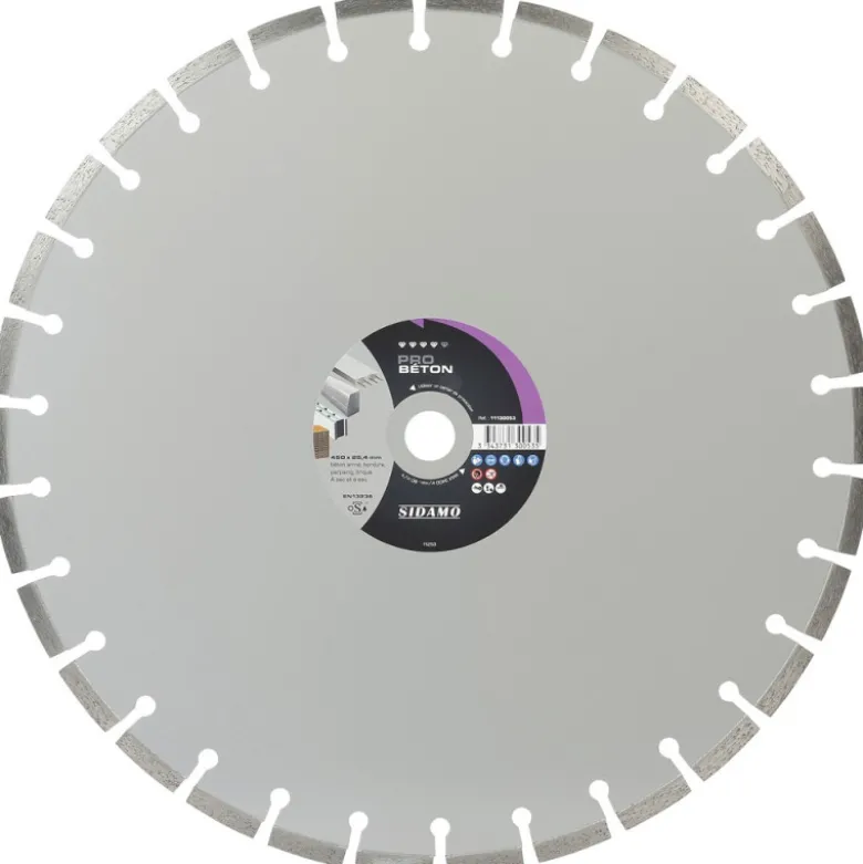 Grand Disque Diamant PRO BÉTON 450 mm SIDAMO 11130053