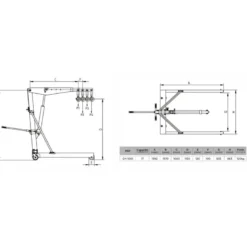 Grue mobile 1t CLAS OH 1001