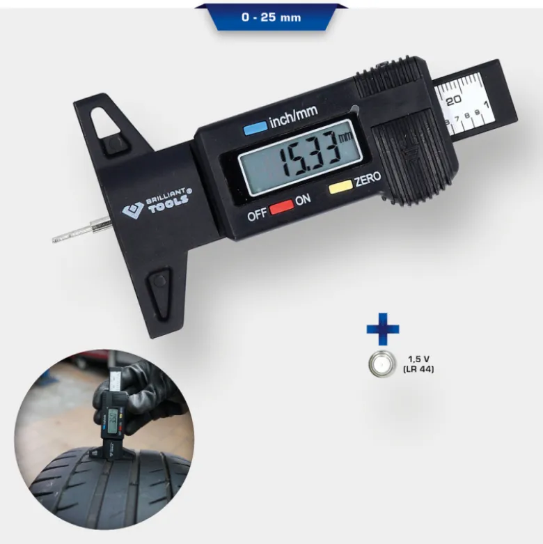 Jauge de profondeur digitale 0-25mm BRILLIANT TOOLS - BT114903