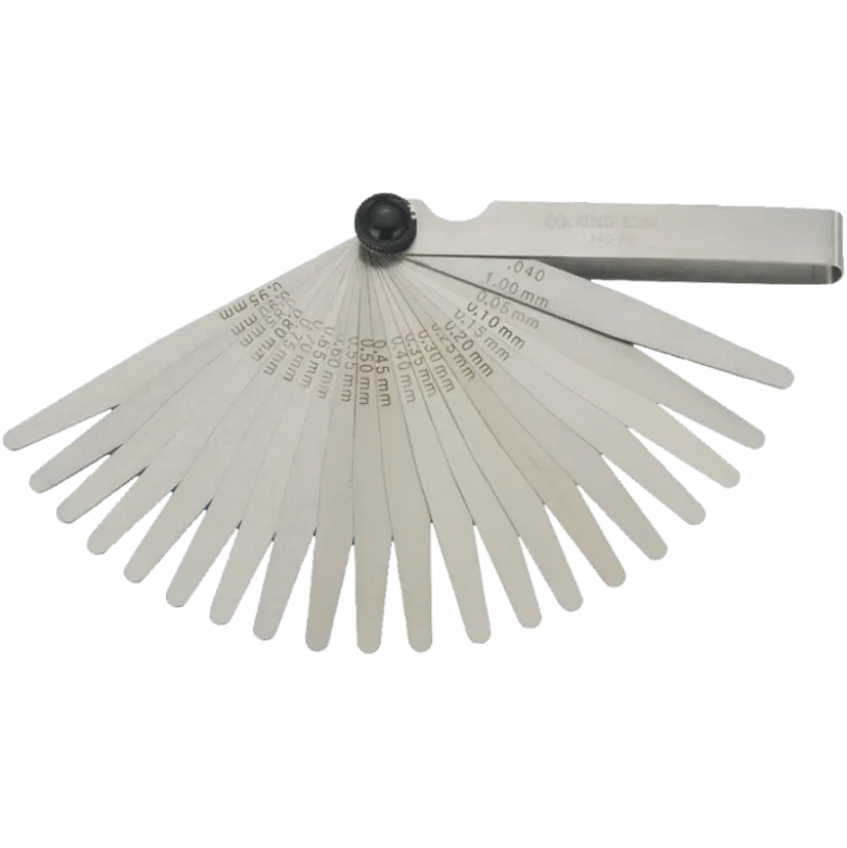 Jauge D'Épaisseur 20 Pcs Métriques Non Magnétiques 0.05 À 0.1Mm -L100 King Tony - 7734020