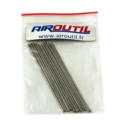 Jeu de 13 aiguilles 1,4 x 81 mm tête plate pour mini-dérouilleur DR1630 Airoutil - AM1001