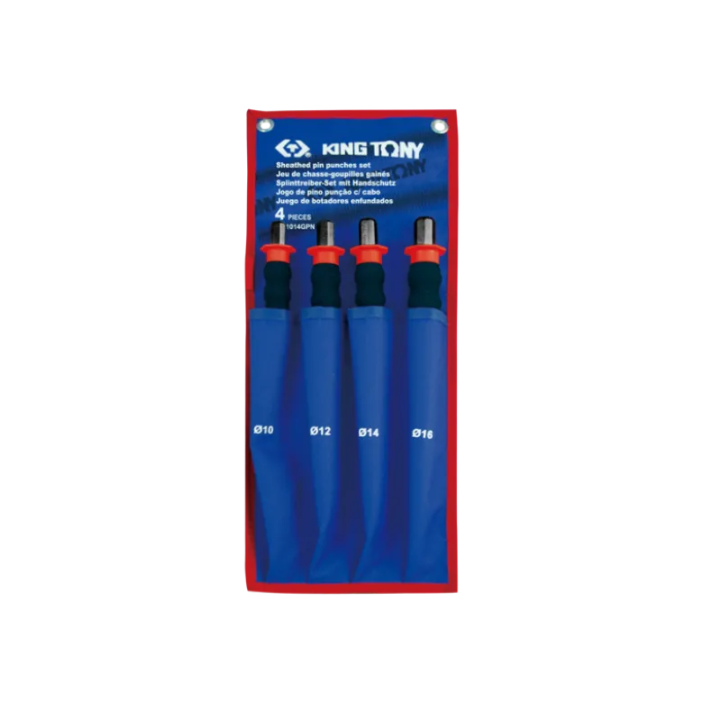 Jeu De 4 Chasse-Goupilles Longs 350Mm 10-12-14-16Mm King Tony - 1014GPN