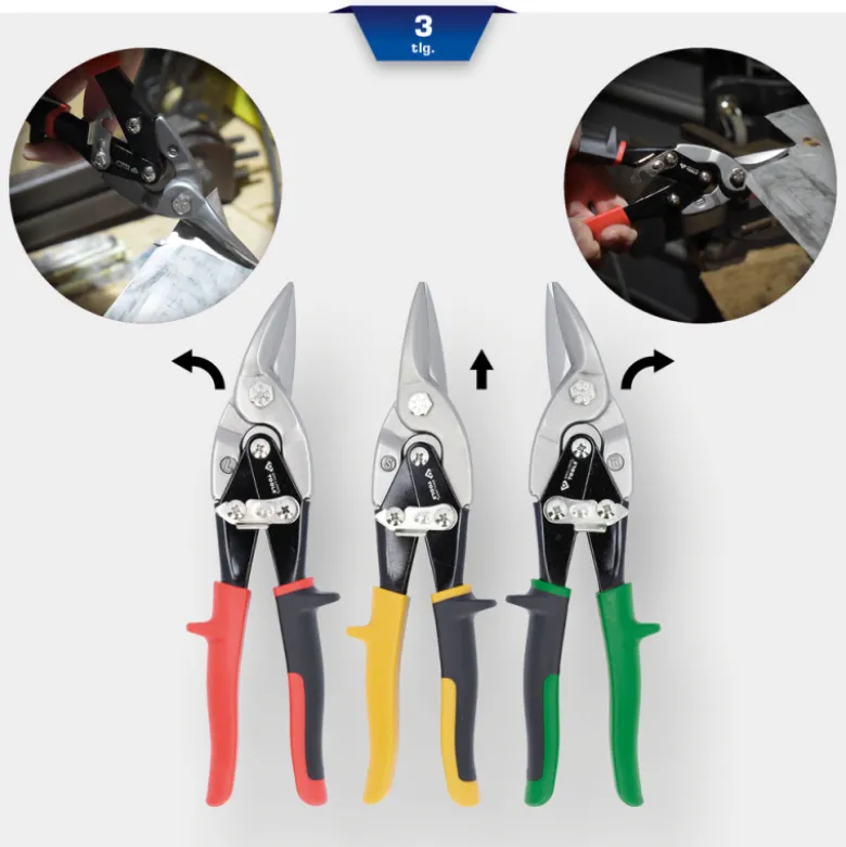 Jeu de cisailles à tôle 3pcs BRILLIANT TOOLS - BT067200