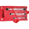 Jeu de clé polygonales à cliquet réversible 4 en 1 gear plus - en trousse 3 pièces KS TOOLS 503.4540