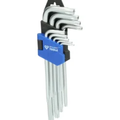 Jeu de clés males TORX® courtes 9pcs BRILLIANT TOOLS - BT044009