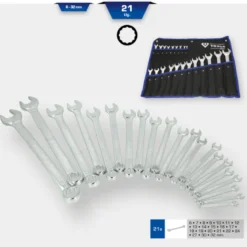 Jeu de clés mixtes, 21 pièces BRILLANT TOOLS - BT011021