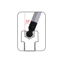 Jeu De 9 Clés Mâles Extra Longues "Ball Point" King Tony - 201B09MR