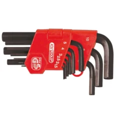 Jeu de 9 clés mâles 6 pans courtes KS TOOLS 151.3211
